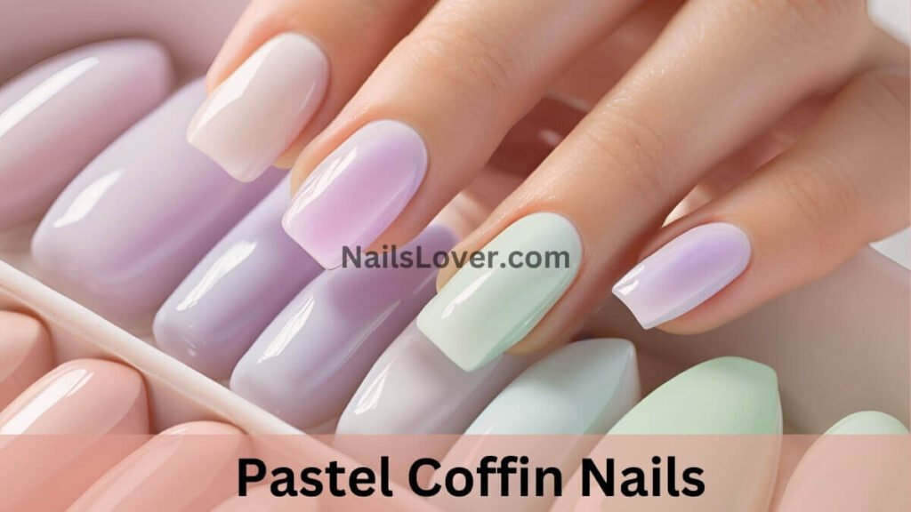 Pastel Coffin Nails Pastel Coffin Nails