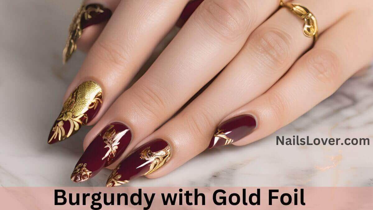 Burgundy with Gold Foil Burgundy with Gold Foil