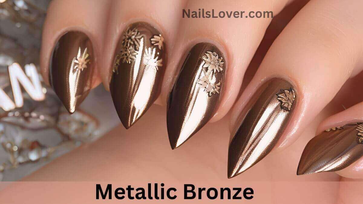 Metallic Bronze Nails Metallic Bronze Nails