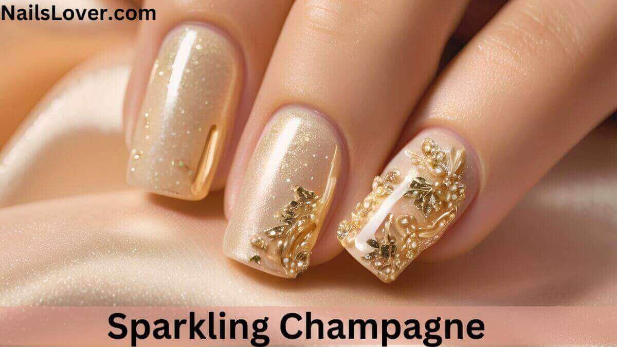 Sparkling Champagne Nails Sparkling Champagne Nails