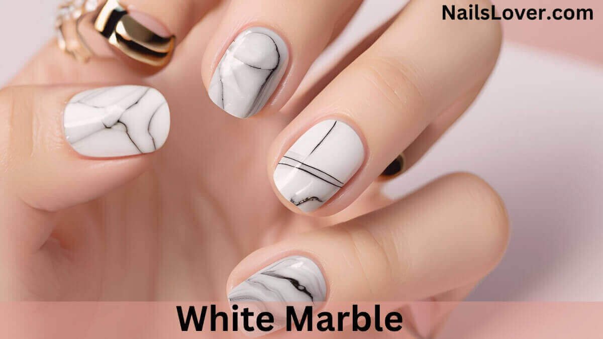 White Marble Nails White Marble Nails